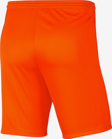 NIKE Regular Workout Pants 'Dry Park III' in Orange