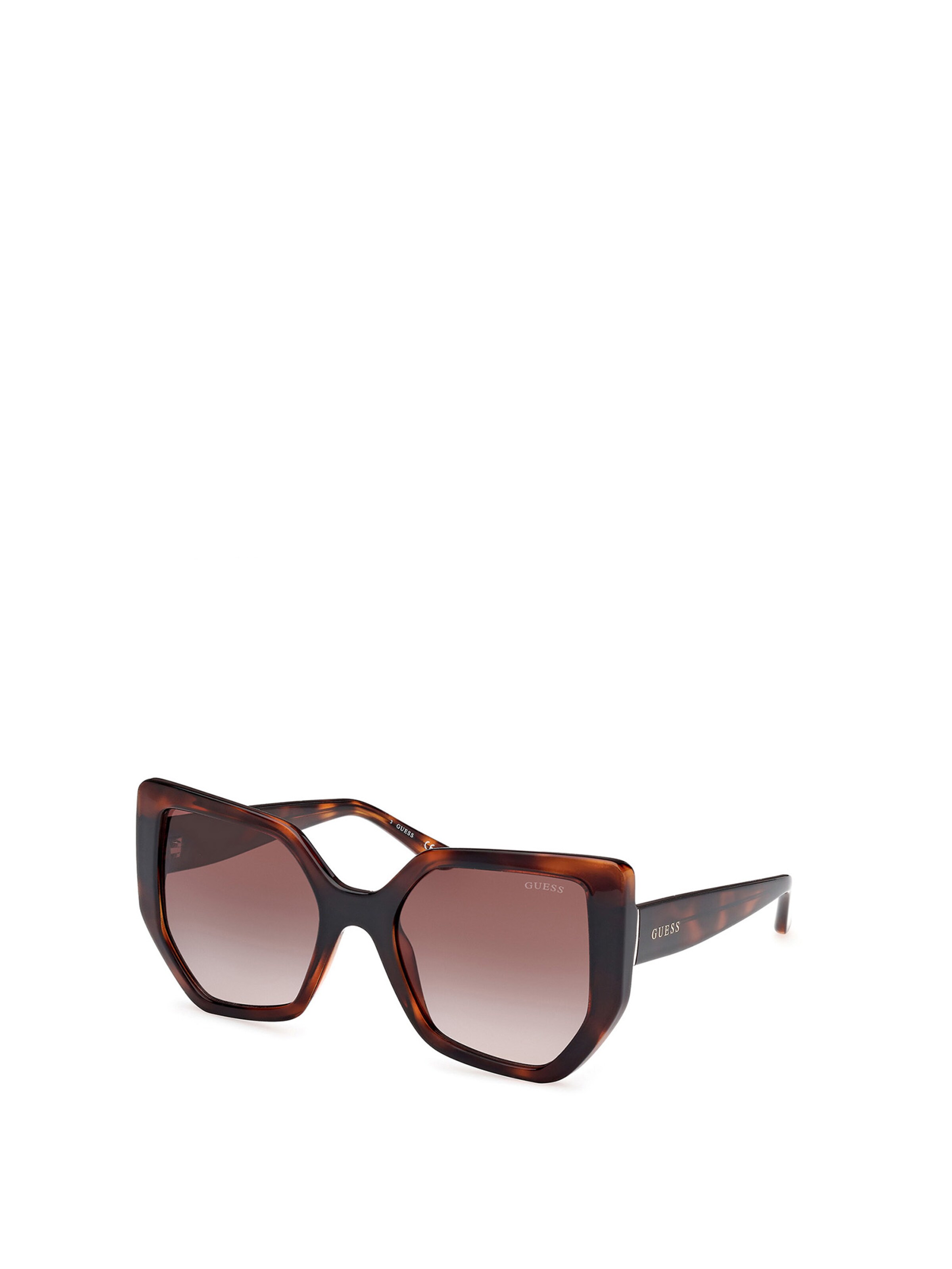 GUESS Sunglasses in Brown: front
