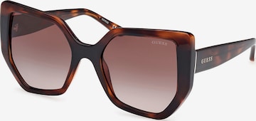 GUESS Sunglasses in Brown: front