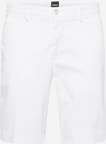 Pantalon chino BOSS en blanc : devant