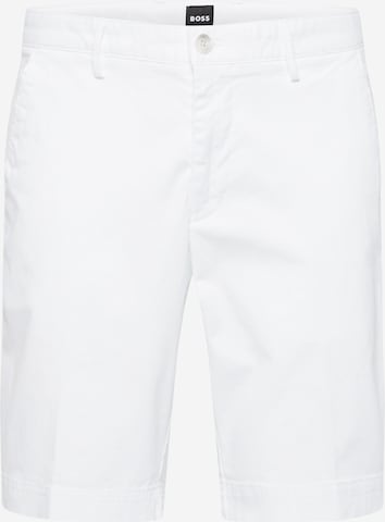 Pantalon chino BOSS en blanc : devant