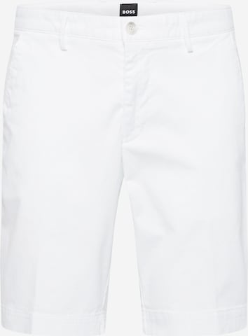 Pantalon chino BOSS Black en blanc : devant