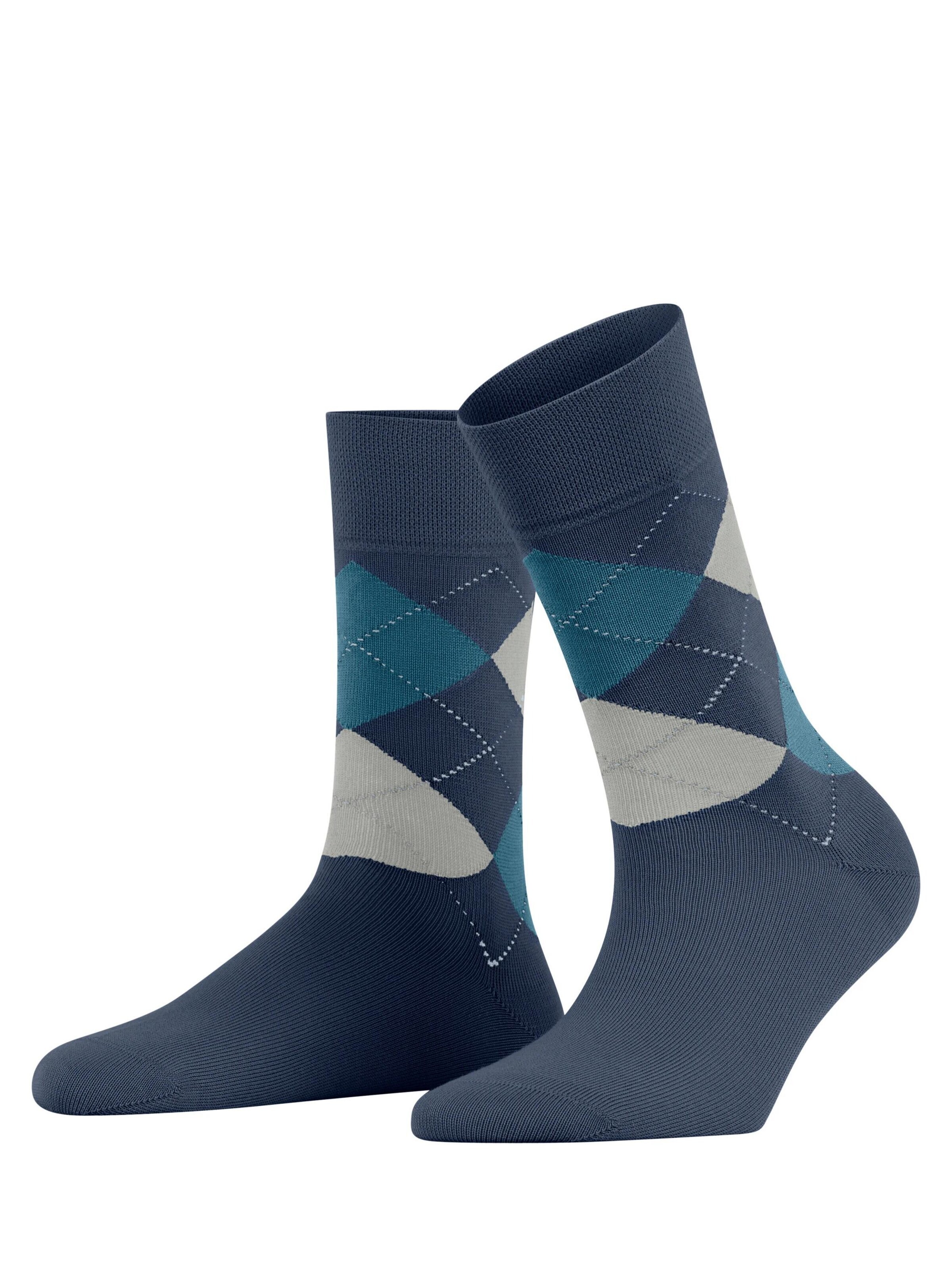 FALKE Socken 'Sensitive Argyle'‌‌‌‌‌ in Blau: Vorderseite