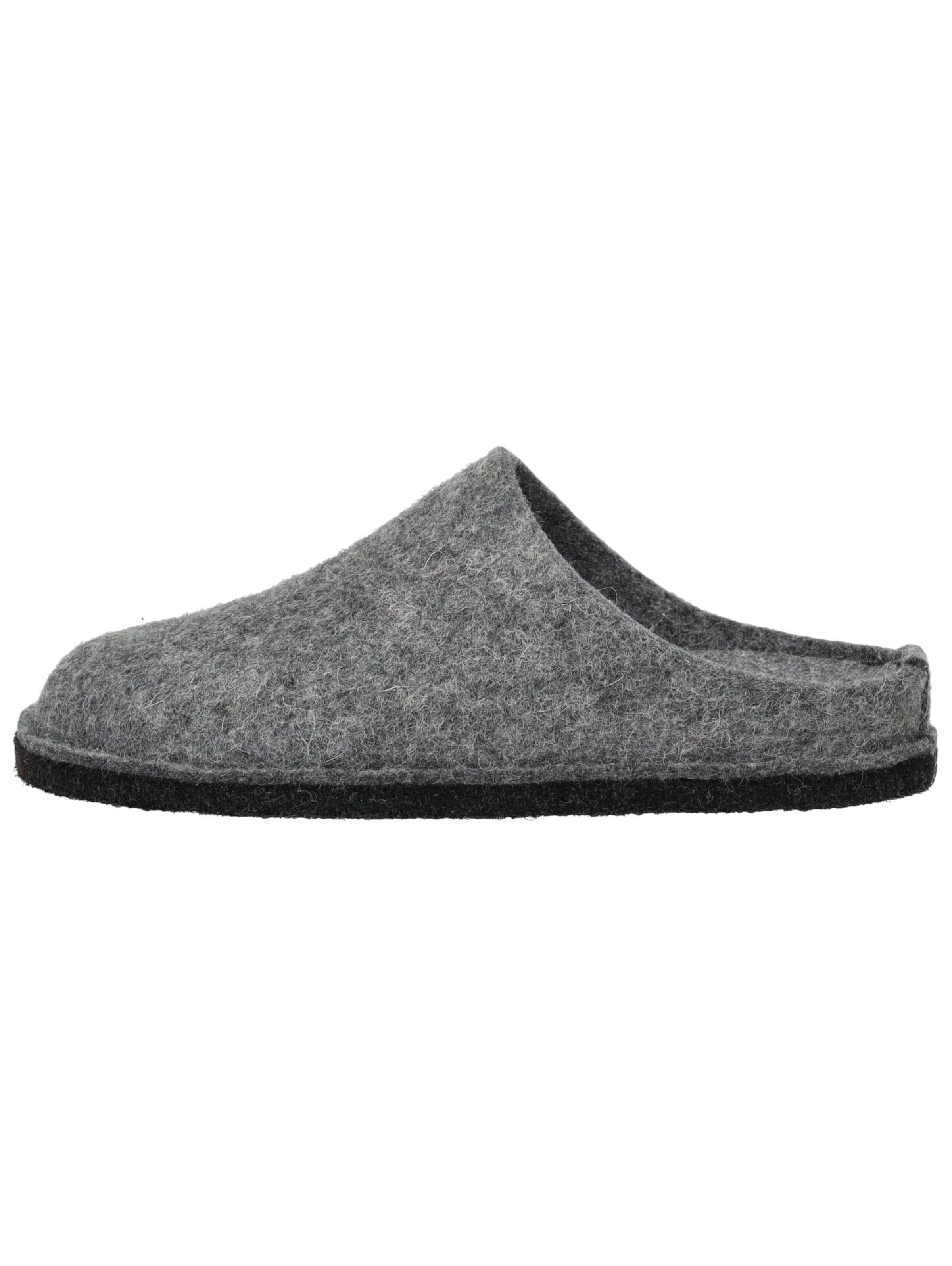 HAFLINGER Slippers 'Flair Soft' in Grey: side