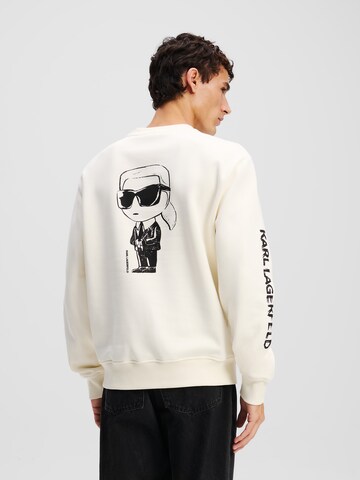 Felpa 'Ikon' di Karl Lagerfeld in beige