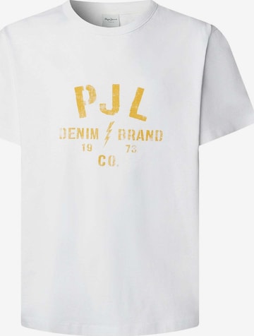 T-Shirt 'Gunner' Pepe Jeans en blanc : devant