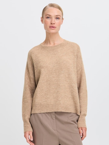 b.young Pullover 'BYMonna' in Braun: Vorderseite