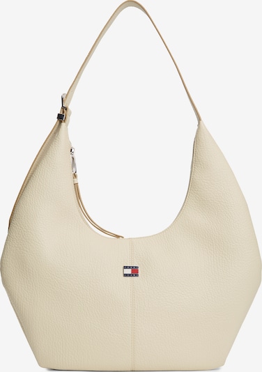 Tommy Jeans Olkalaukku 'Flag Plaque Slouch Hobo' koossa One Size värissä kerma, Tuotenäkymä