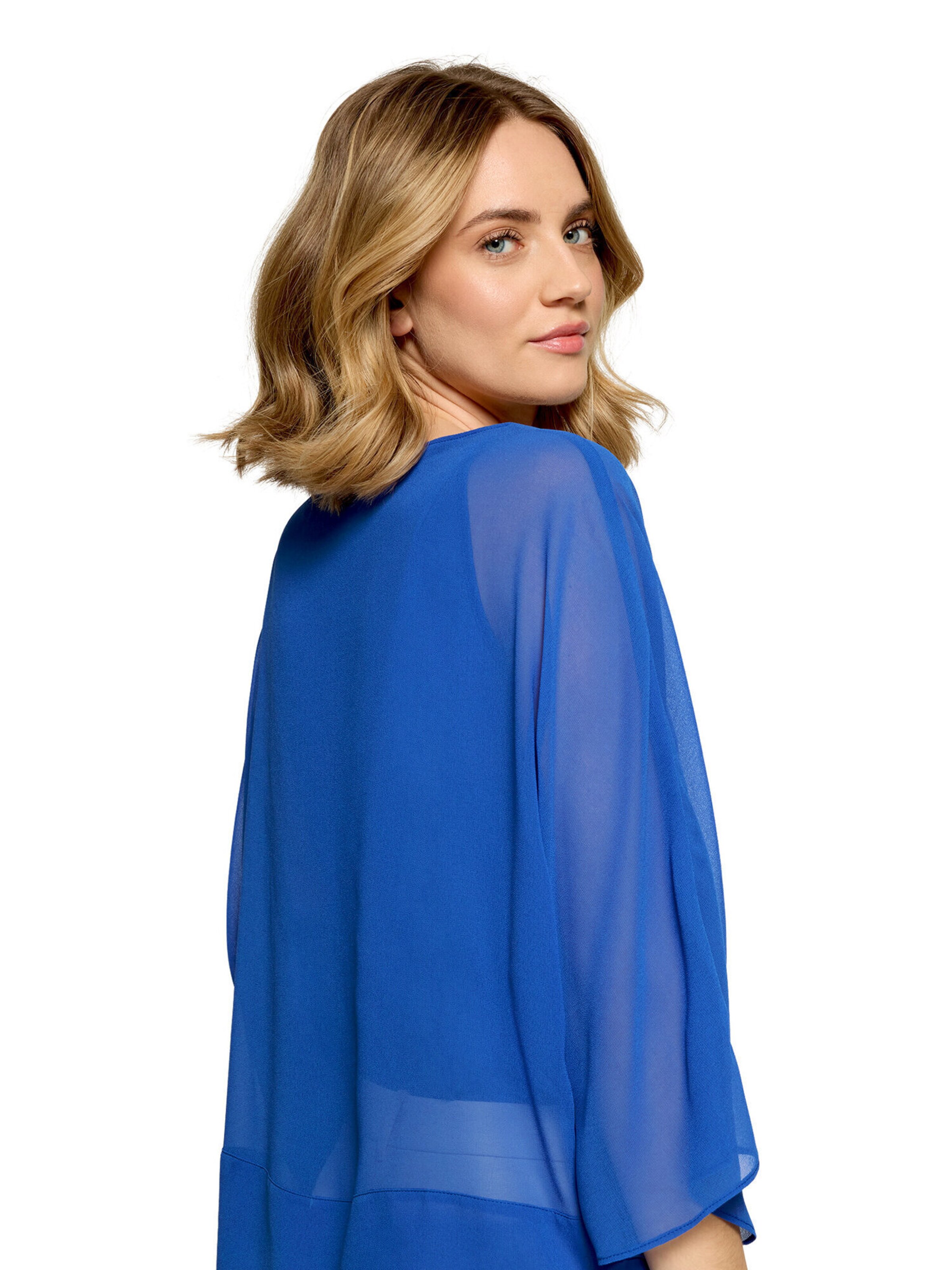 Betty Barclay Chiffonbluse unifarben in Blau