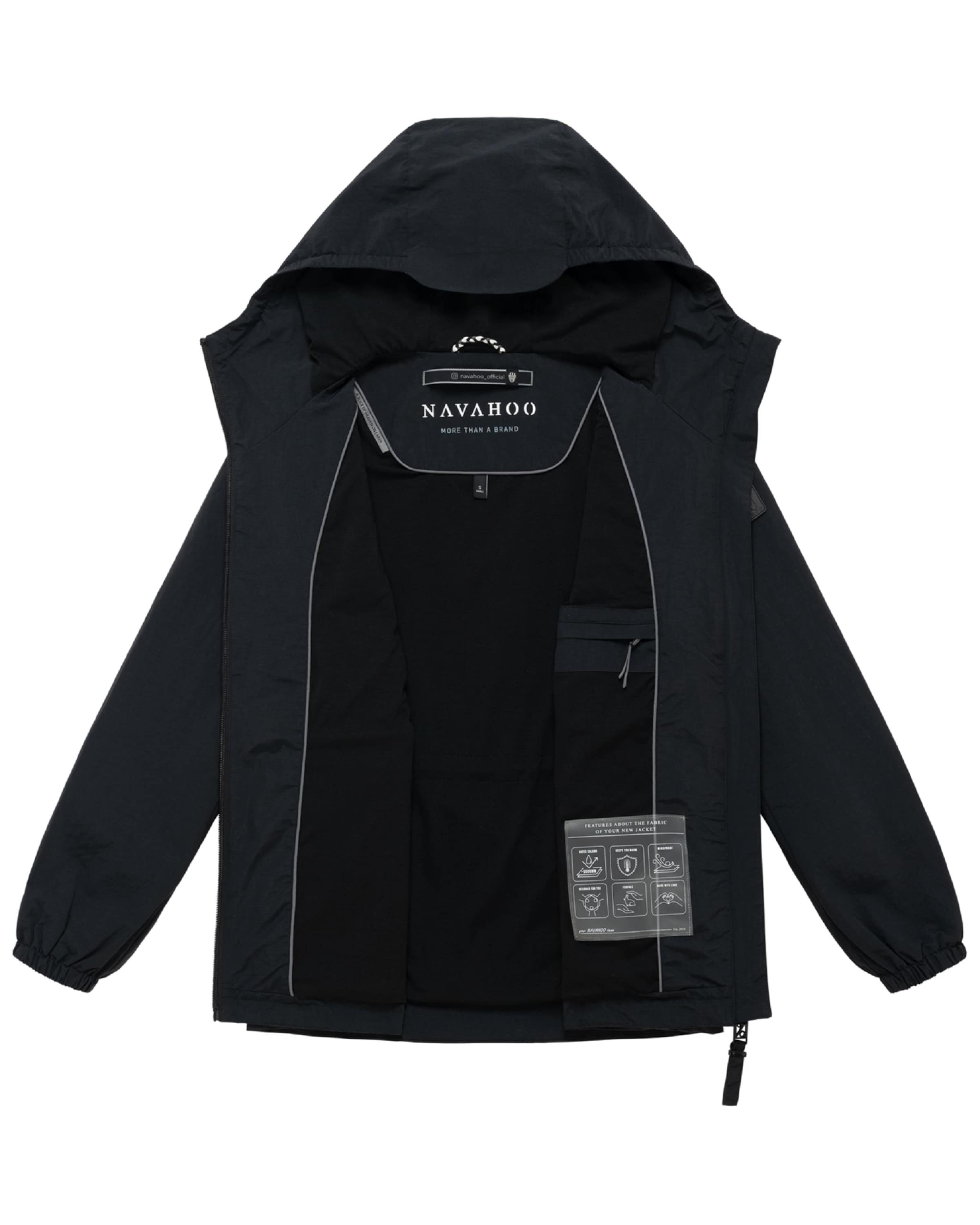 NAVAHOO Jacke 'Donnerwetter 14' in Schwarz