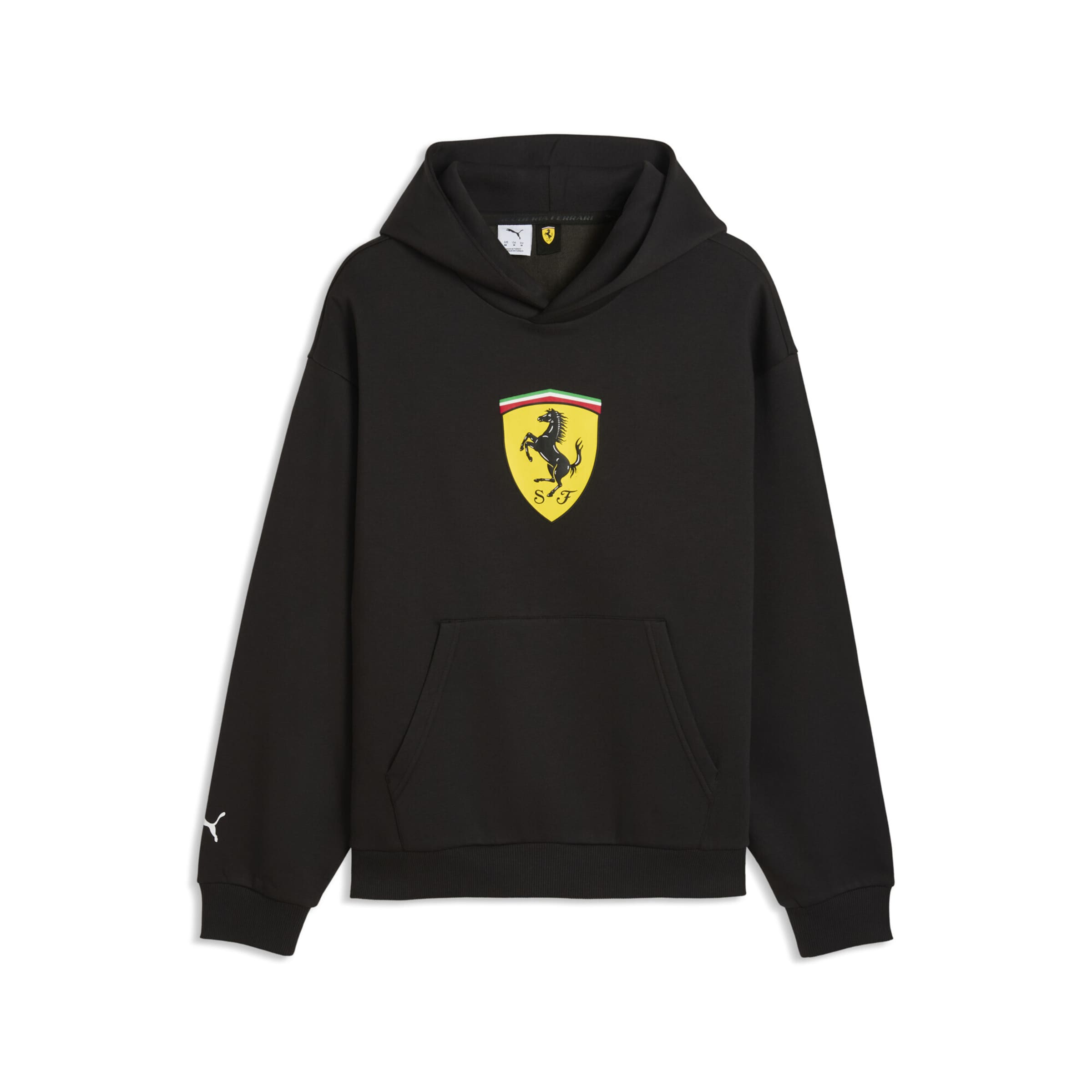 PUMA Sportpullover in Schwarz: Vorderseite