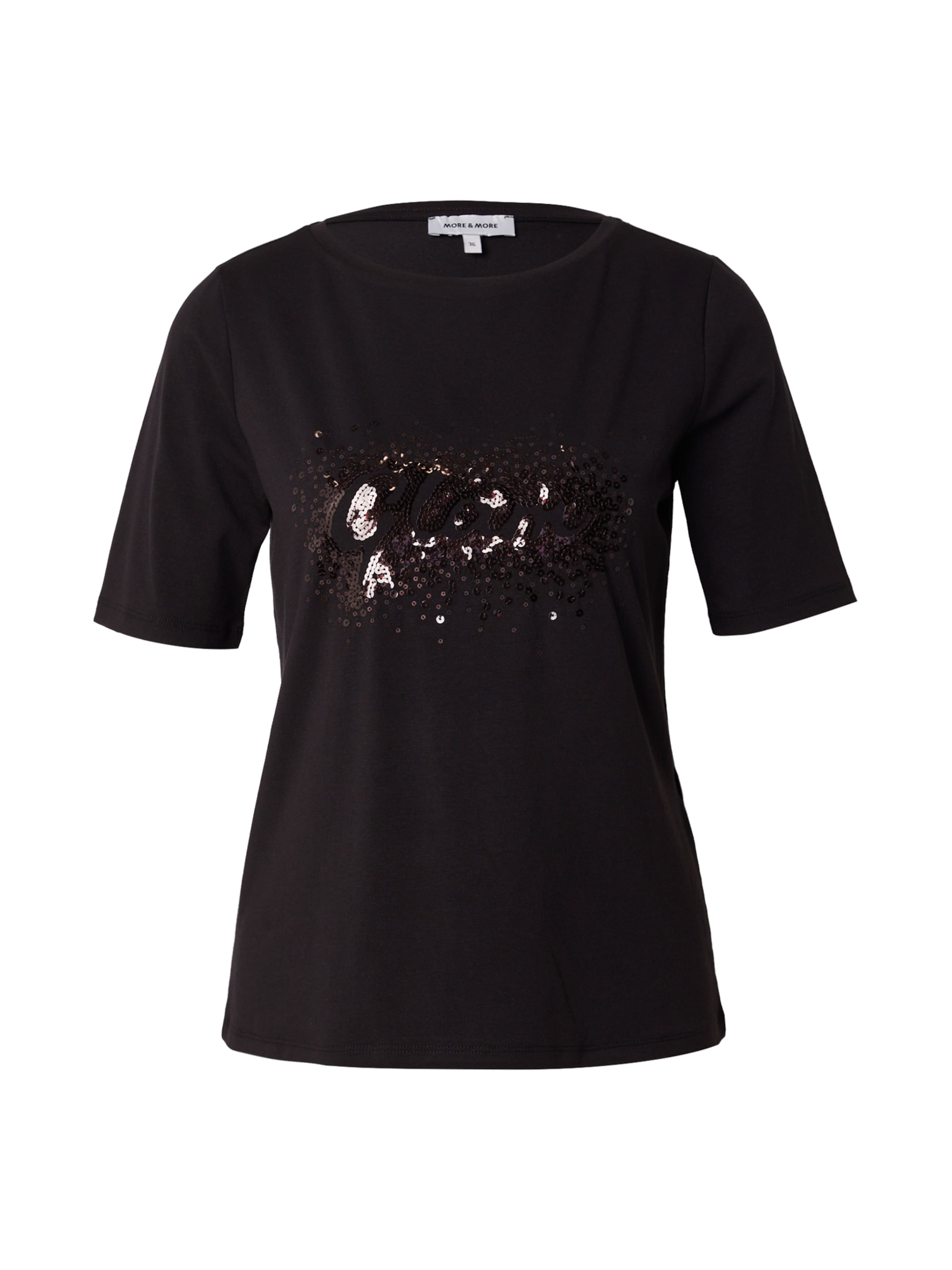 MORE & MORE T-Shirt in Schwarz: Vorderseite