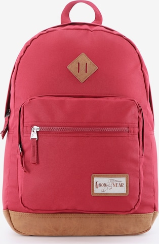 GOODYEAR Backpack 'Stalk' in Red: front