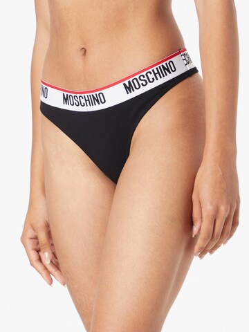 MOSCHINO Thong in Black: front