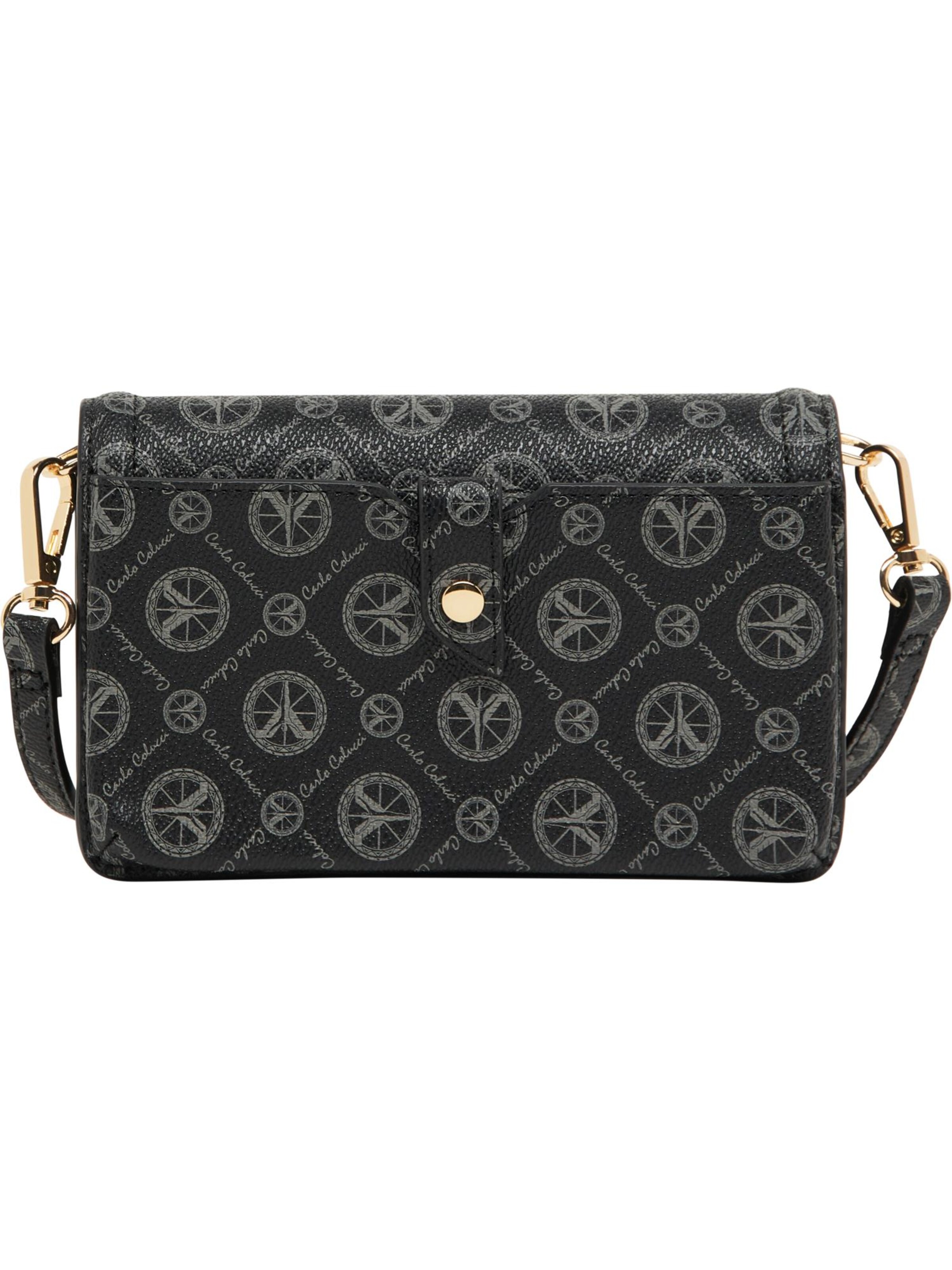 Carlo Colucci Schultertasche ' Dalbosco ' in Schwarz