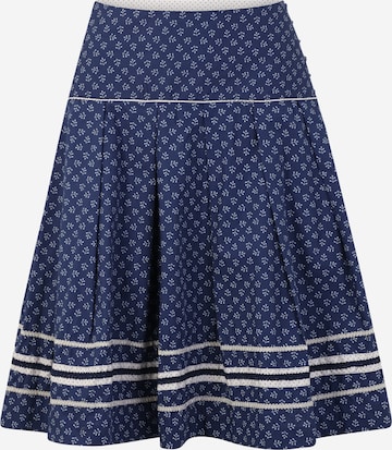 MARJO Traditional skirt 'Anica' in Blue: front