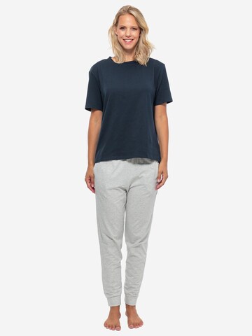 SCHIESSER Pajama 'Cotton' in Grey