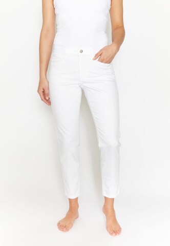 Angels Slimfit Jeans 'Ornella' in Wit: voorkant