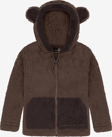 normani Fleece Jacket 'Barvas' in Brown: front