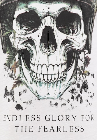 Key Largo T-Shirt 'KLFEARLESS' in Weiß