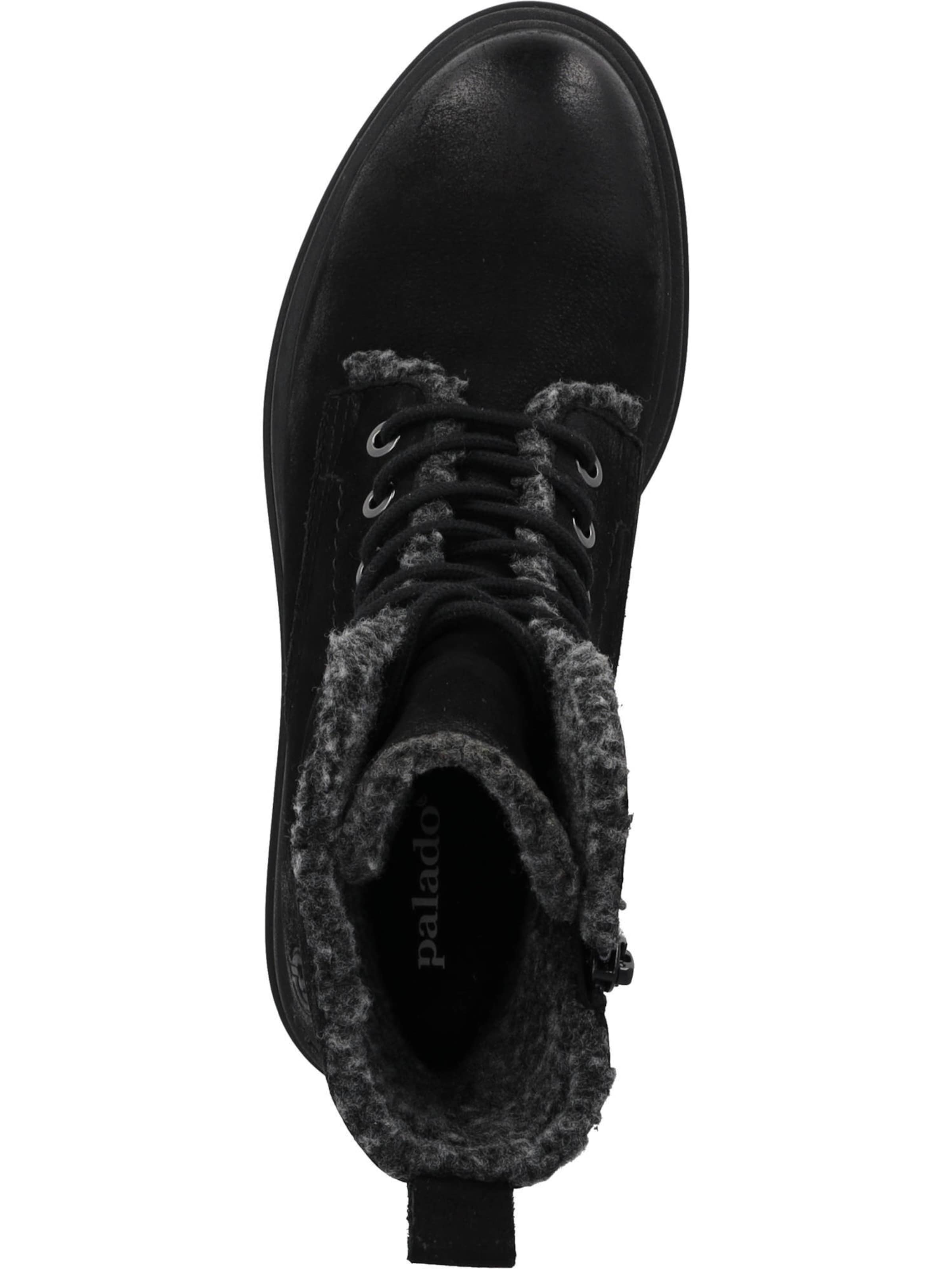 Palado Schnürstiefelette 'Fannina' in Schwarz