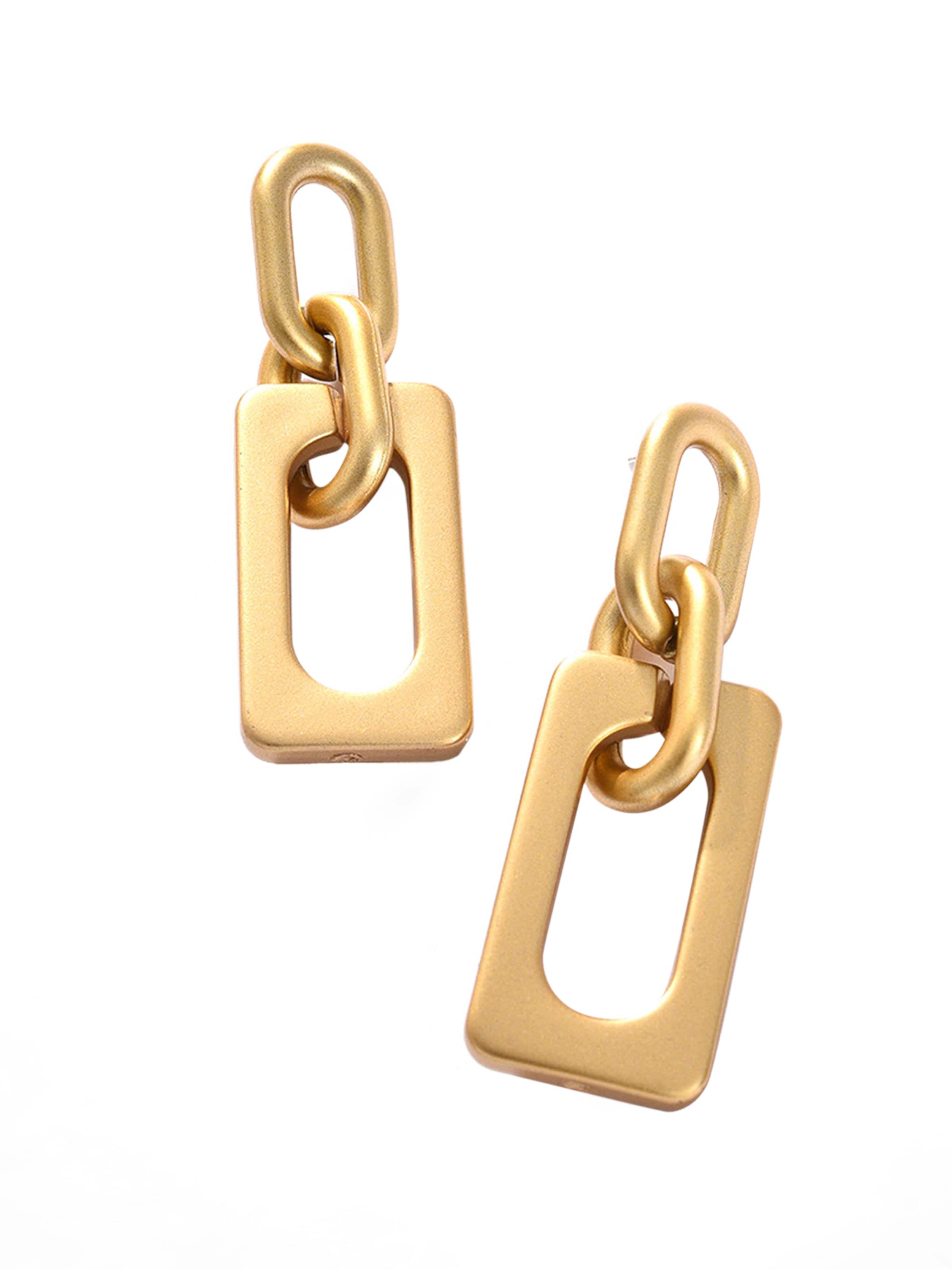 Boucles d'oreilles 'Yelena' SOHI en or : devant