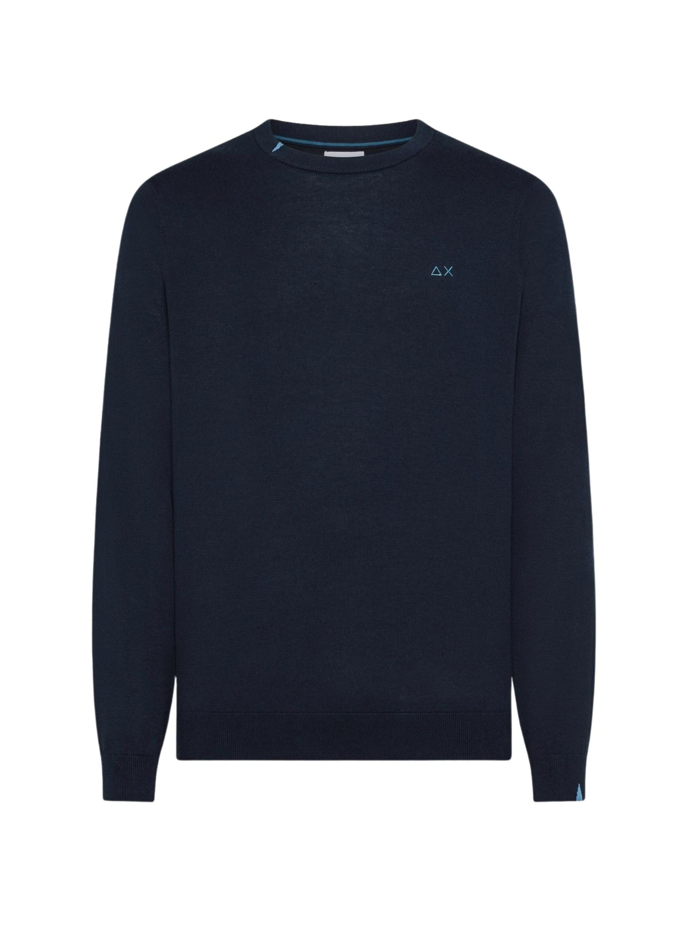 SUN68 Pullover 'K36101' i blå: forside