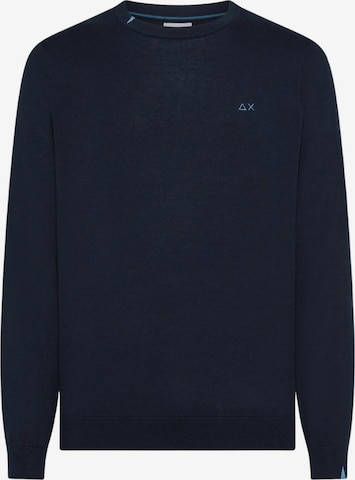 SUN68 Pullover 'K36101' i blå: forside
