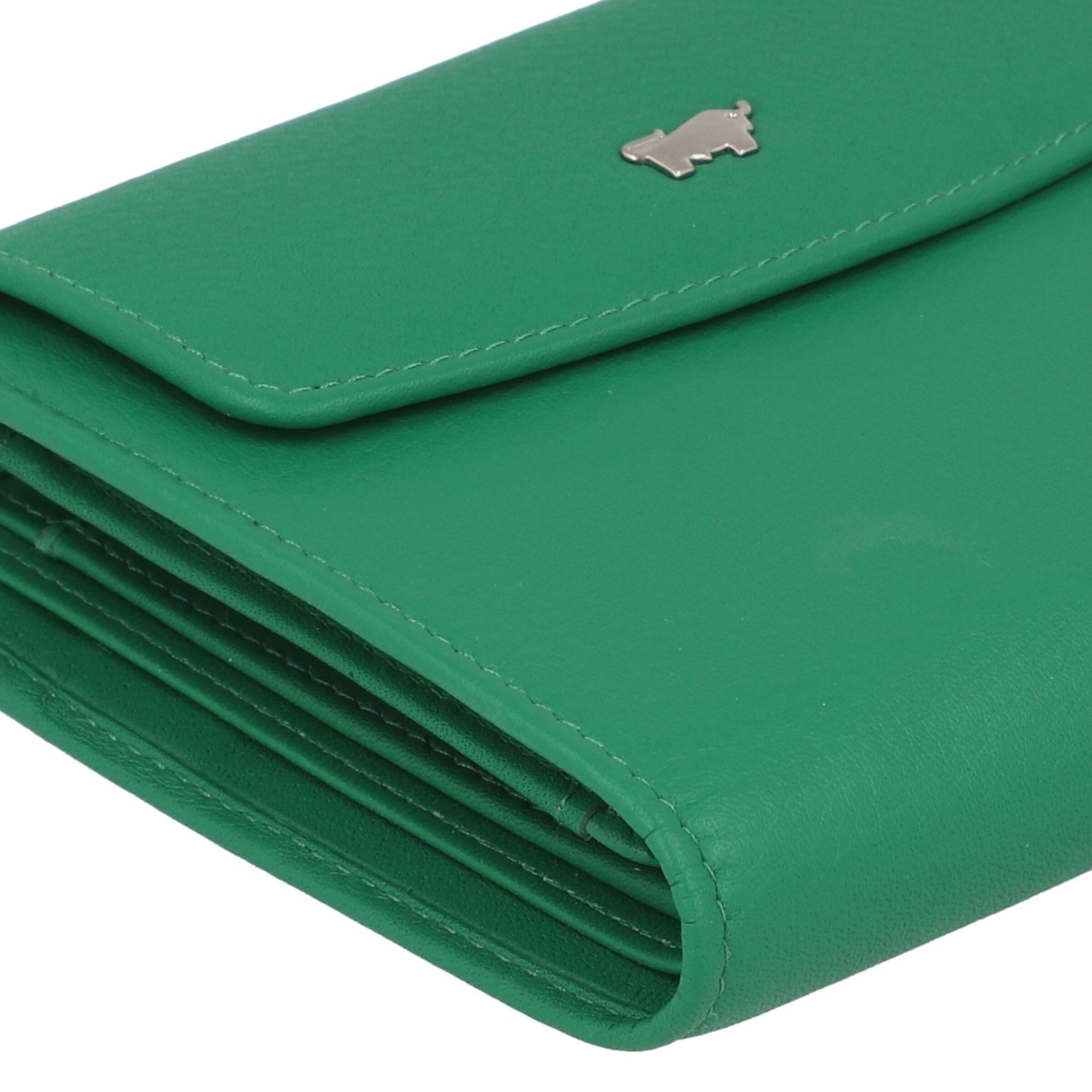 Braun Büffel Wallet 'Joy' in Green