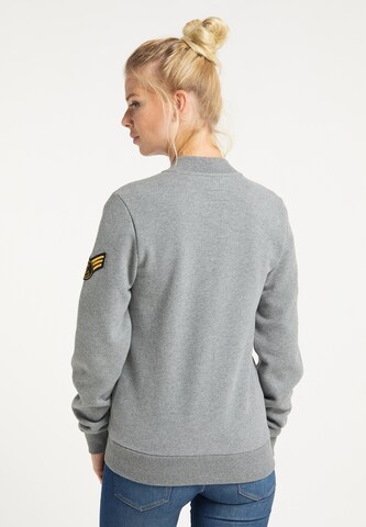 DreiMaster Maritim Sweatjacke in Grau