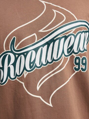 ROCAWEAR T-Shirt 'Luisville' in Braun