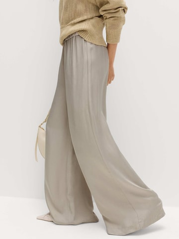 Wide Leg Pantalon Marks & Spencer en gris : devant