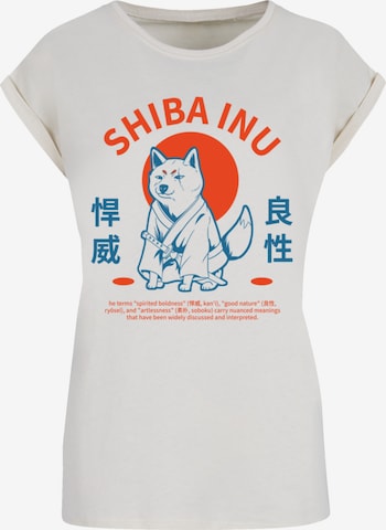 T-shirt 'Japanischer Shiba Inu Hund' F4NT4STIC en beige : devant
