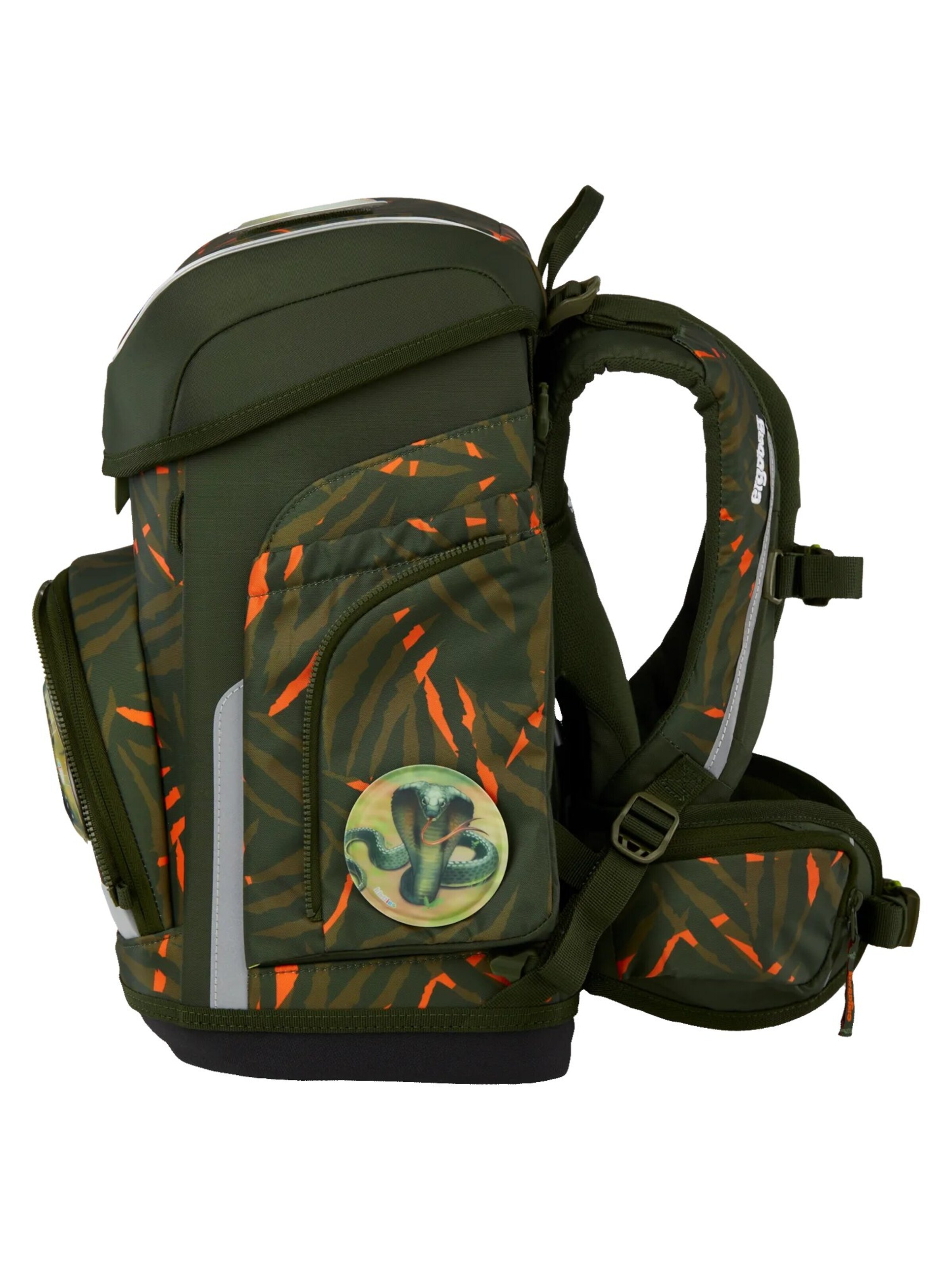 ergobag Backpack 'Schulranzen-Set cubo Set' in Green