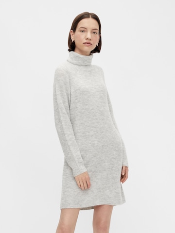 PIECES Knitted dress 'Ellen' in Grey: front