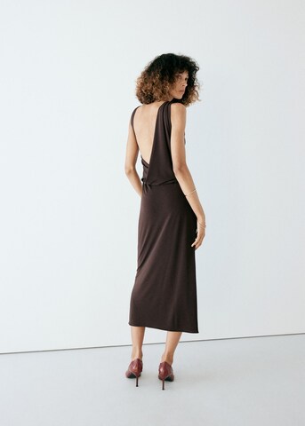 MANGO Jurk 'LAINA' in Bruin