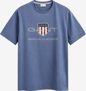 T-Shirt GANT en bleu : devant