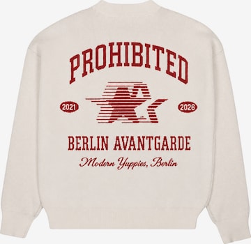 Pullover di Prohibited in beige: frontale