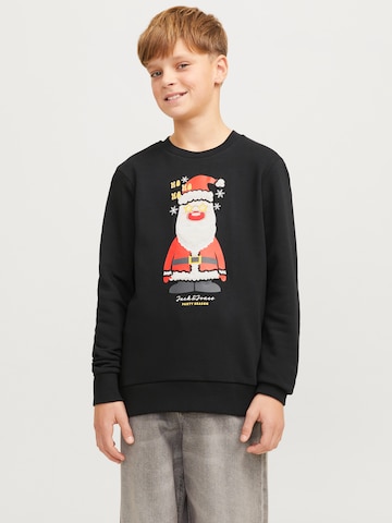 Jack & Jones Junior Sweatshirt in Schwarz: Vorderseite