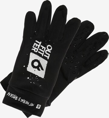OUTFITTER Athletic Gloves in Black: front