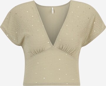 Only Petite Blouse 'PELLA' in Beige: voorkant