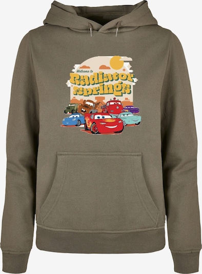 ABSOLUTE CULT Sweatshirt 'Cars - Radiator Springs Group' in hellbeige / gelb / grün / rot, Produktansicht