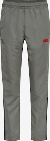 HummelBootcut/trapezice Sportske hlače 'Pro Grid' - siva boja: prednji dio