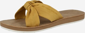 Mule TOM TAILOR en jaune : devant