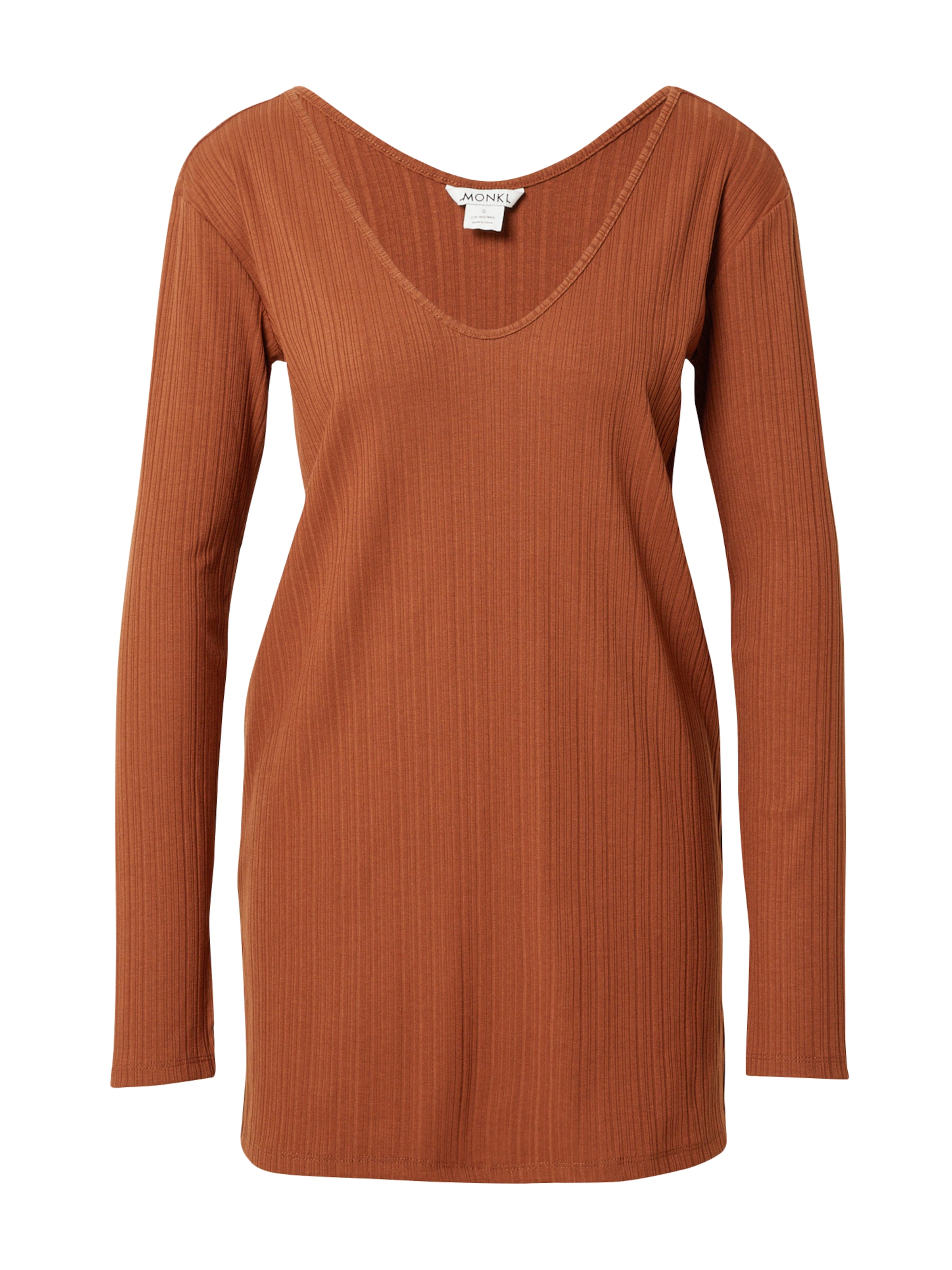 Monki Tričko - Hnedá: predná strana