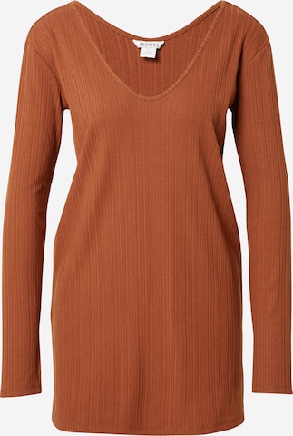 T-shirt Monki en marron : devant