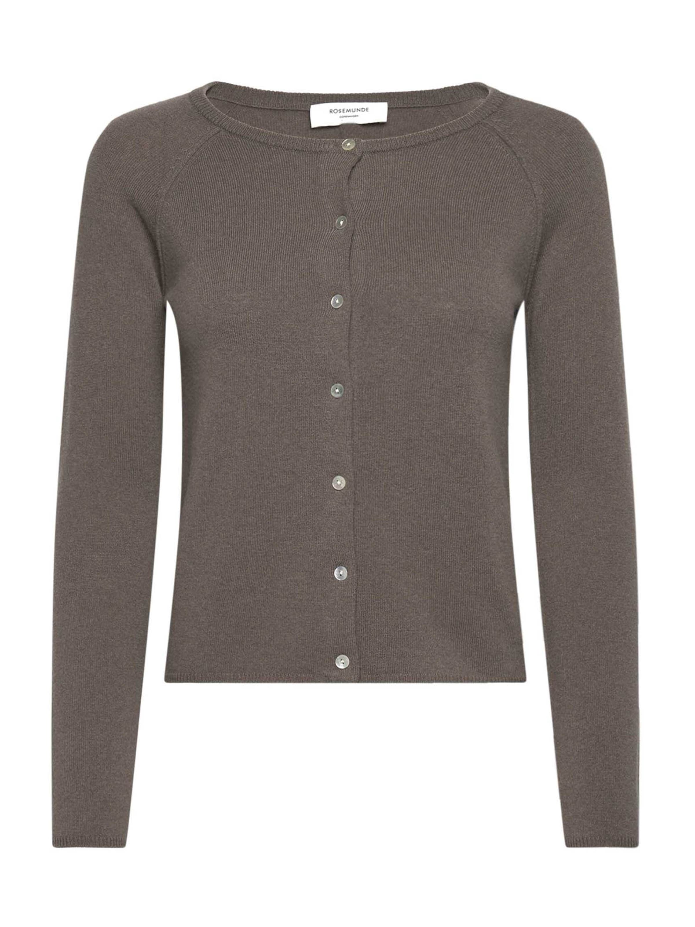 rosemunde Πλεκτή ζακέτα σε καφέ: μπροστά