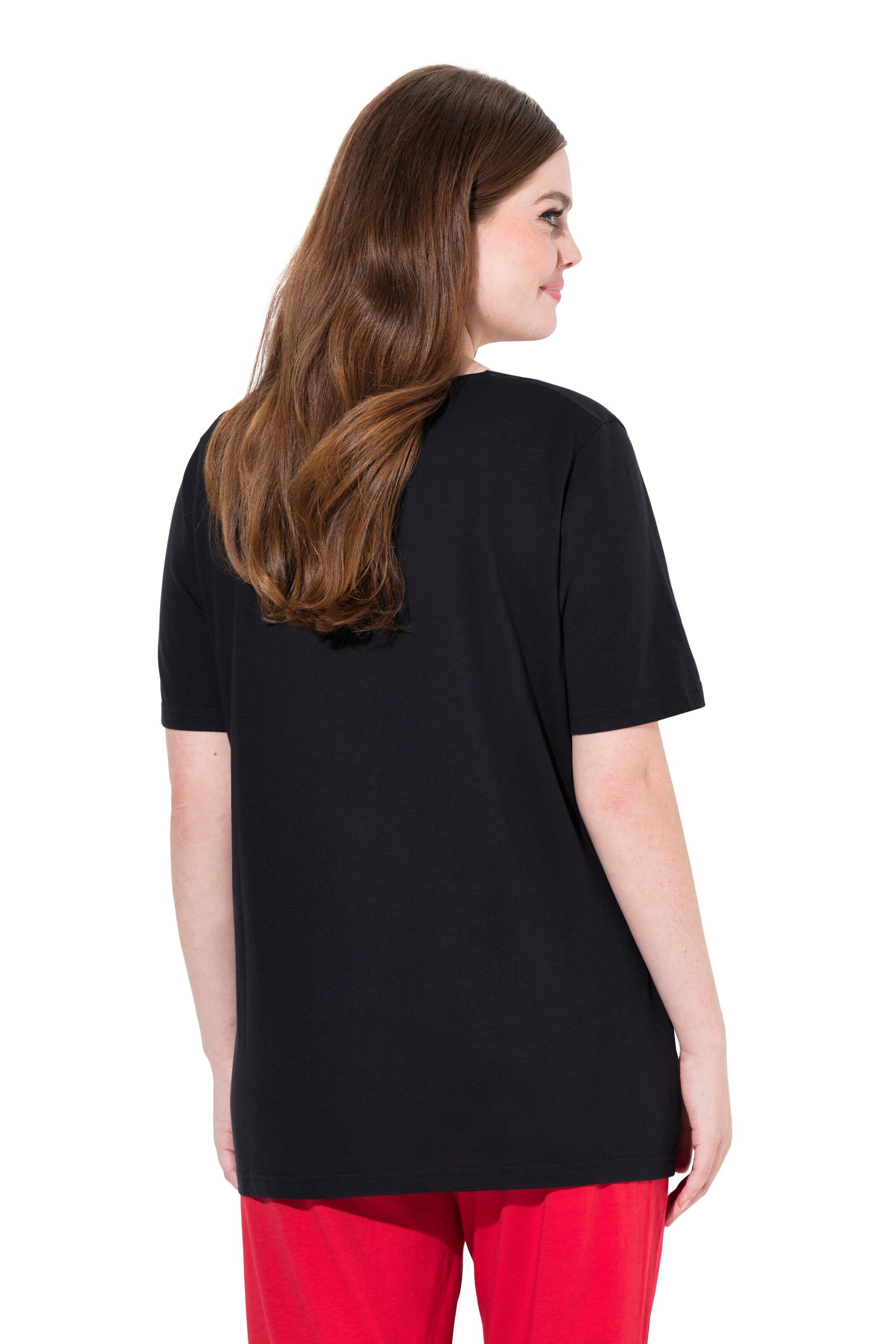Ulla Popken Pajama shirt in Black
