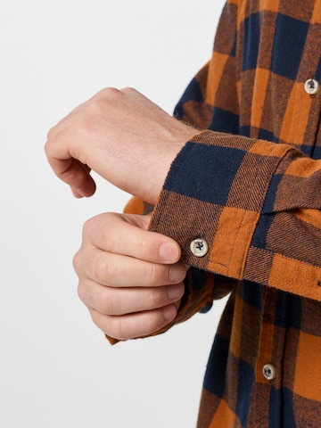 Denim Factory - Ajuste regular Camisa 'Denver' en marrón