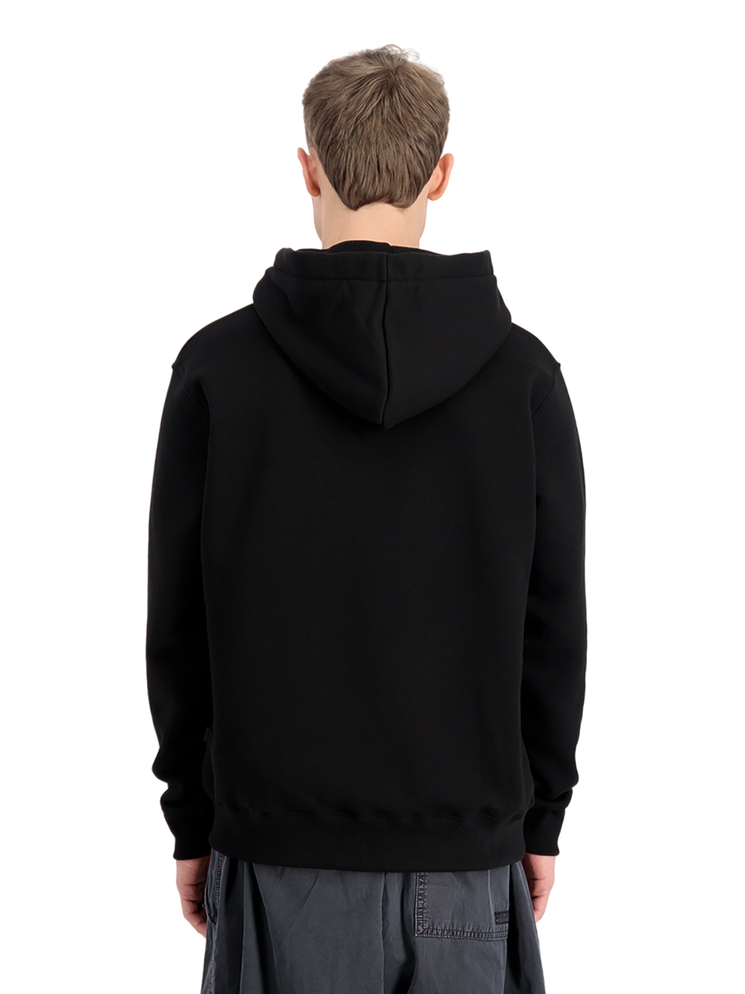ALPHA INDUSTRIES Sweatshirt 'Carbon' in Schwarz